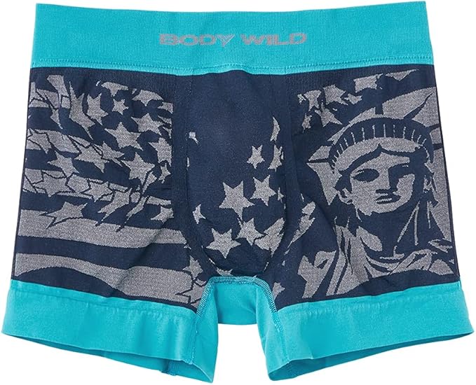 body wild 宝迪威德 平角内裤 3d 立体成型 吸汗速干 轻便 pop 星条旗